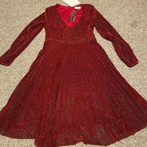 NWT GODDVIA plus Red Sparkle dress UK 16/US 12